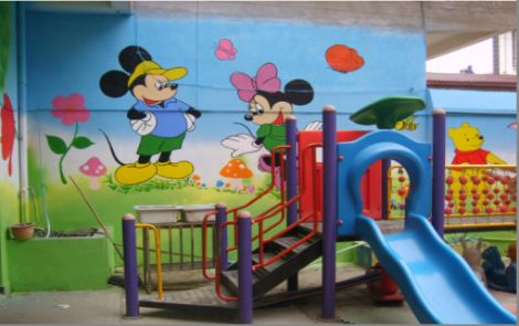 连江幼儿园室外彩绘